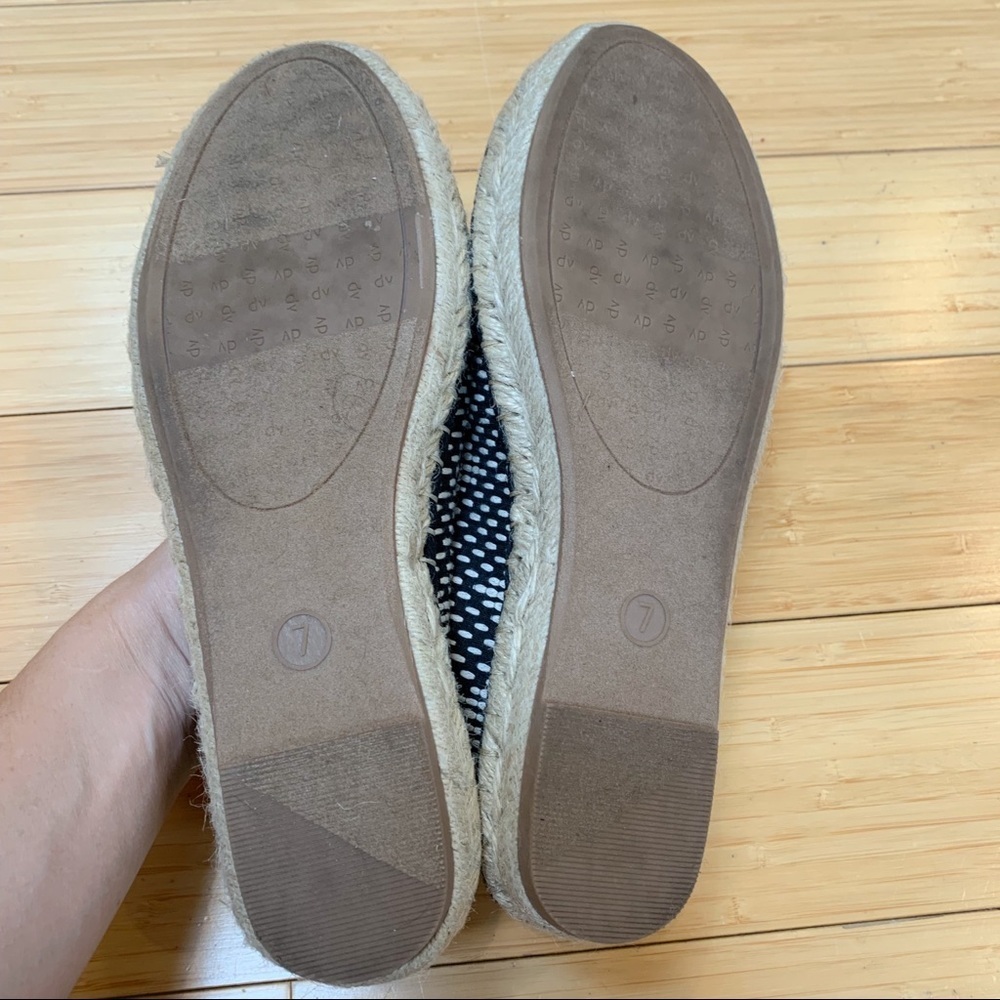 Dv Dolce Vita Black Tan Espadrille Loafers, 7. - Picture 6 of 8